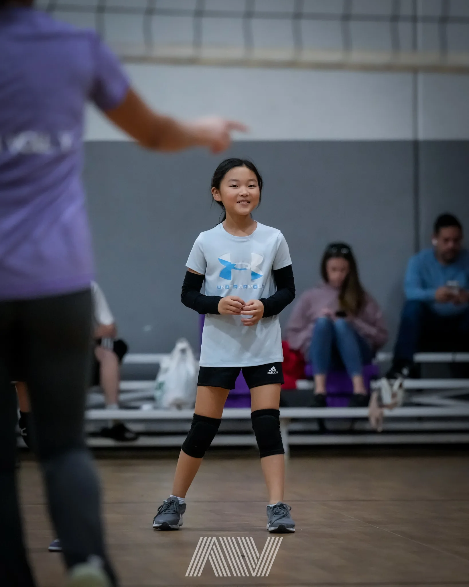 A4 Volleyball athlete preparing for a volleyball rep